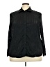 Avenue Black Long Sleeve Blouse Size 26 - 28 Plus - photo 1