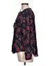 1.State 100% Polyester Floral Black Long Sleeve Blouse Size L - photo 5