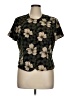 Norton McNaughton 100% Polyester Brown Short Sleeve Top Size 16 (petite) - photo 1