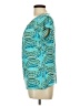 Worthington Teal Short Sleeve Blouse Size L (petite) - photo 5