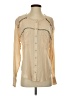 Free People Tan Long Sleeve Blouse Size S - photo 1