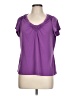 Unbranded Purple Short Sleeve Blouse Size L (estimated) - photo 1
