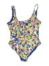 Buc-ees Floral Yellow One Piece Swimsuit Size S - photo 1