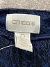 Chico's Chevron-herringbone Blue Dress Pants Size S - photo 4