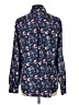 Magellan's 100% Polyester Floral Blue Long Sleeve Blouse Size L - photo 2