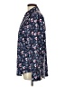Magellan's 100% Polyester Floral Blue Long Sleeve Blouse Size L - photo 5