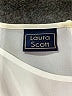 Laura Scott 100% Polyester Ivory Short Sleeve Blouse Size M - photo 8