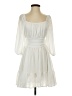 Unbranded 100% Terylene Ivory White Casual Dress Size XS - photo 1