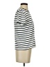 Lands' End 100% Cotton Stripes Ivory Short Sleeve Turtleneck Size XS - photo 4