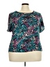 Unbranded Teal Short Sleeve Blouse Size 3X (estimated) - photo 1