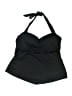 MYNAH Solid Black Swimsuit Top Size XL - photo 1