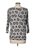 Joe Fresh Silver 3/4 Sleeve Top Size L - photo 2