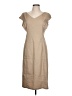 Max Studio Solid Tan Casual Dress Size L - photo 1
