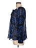 Blu Pepper Blue Long Sleeve Blouse Size L - photo 5