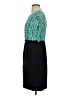 Alyx 100% Polyester Tweed Teal Cocktail Dress Size 4 - photo 5