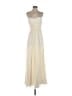 Aidan Mattox 100% Polyester Ivory Cocktail Dress Size 4 - photo 1