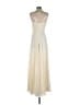 Aidan Mattox 100% Polyester Ivory Cocktail Dress Size 4 - photo 2