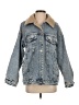 Shein Blue Denim Jacket Size 4 - photo 1