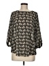 Pixley 100% Polyester Black 3/4 Sleeve Blouse Size M - photo 1