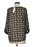 Pixley 100% Polyester Black 3/4 Sleeve Blouse Size M - photo 2