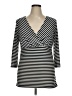 b-slim Black 3/4 Sleeve Top Size XL - photo 1