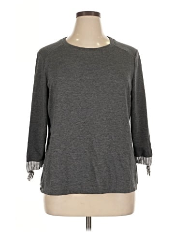 AB Studio 3/4 Sleeve Top (view 1)