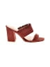 Sole Diva Burgundy Brown Sandals Size 6 - photo 1