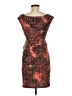 Connected Apparel Paisley Brown Cocktail Dress Size 6 - photo 2