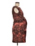 Connected Apparel Paisley Brown Cocktail Dress Size 6 - photo 4