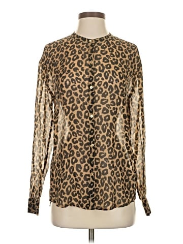 Juicy Couture Long Sleeve Silk Top (view 1)