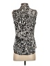 Cache 100% Polyester Black Sleeveless Blouse Size S - photo 2