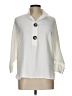 Assorted Brands Ivory 3/4 Sleeve Button-Down Shirt Size L (estimated) - photo 1