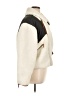 FRAME 100% Polyester Ivory Faux Fur Jacket Size L - photo 4