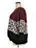 Joei & I Animal Print Burgundy Pullover Sweater Size 2X - photo 5