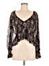 Bucketlist 100% Polyester Black 3/4 Sleeve Blouse Size M - photo 1