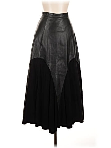 Daisy Faux Leather Skirt (view 1)