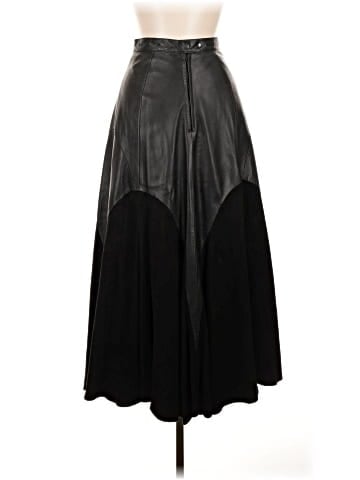 Daisy Faux Leather Skirt (view 2)