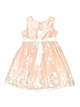 white christmas dresses Girls' Holly Jolly Christmas 3/4 Sleeve Pocket Twirl Dress Size: 4T Toddler by Mila & Rose main image 1