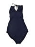 Athleta Solid Blue One Piece Swimsuit Size S - photo 1