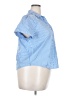 J.Crew Factory Store Blue Short Sleeve Blouse Size XXL - photo 4