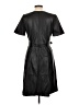 Ann Taylor 100% Polyester Black Casual Dress Size 10 - photo 2