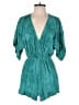 Khush 100% Rayon Solid Teal Romper Size XS - photo 1