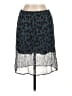 J.Crew 100% Cupro Animal Print Teal Casual Skirt Size XS - photo 1