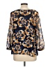 CAbi 100% Polyester Blue 3/4 Sleeve Blouse Size L - photo 2