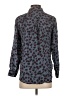 J.Crew 100% Viscose Animal Print Blue Long Sleeve Blouse Size XS - photo 2