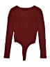 Audrey 3+1 Burgundy Bodysuit Size S - photo 2