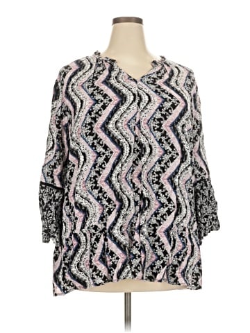 Cato 3/4 Sleeve Blouse (view 1)