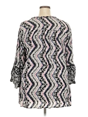 Cato 3/4 Sleeve Blouse (view 2)