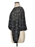 Dex 100% Polyester Black Gray 3/4 Sleeve Blouse Size XL - photo 5