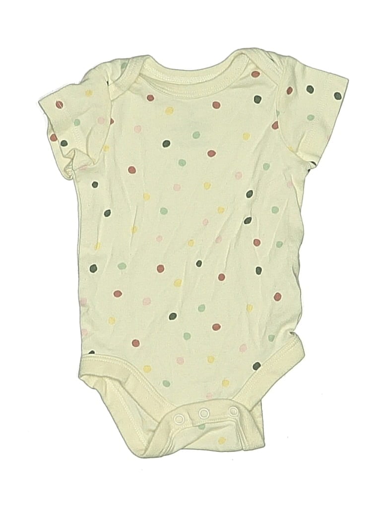 Pre-owned Member's Mark Babies' Short Sleeve Onesie In Yellow